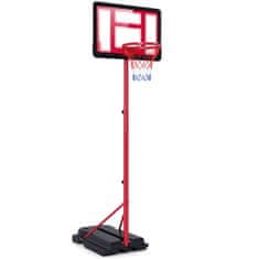 Northix Nastavljiv otroški košarkarski koš 95-155 cm kovinski okvir