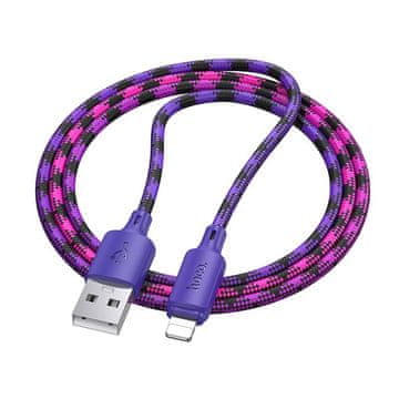 Hoco USB-A–Lightning kabel Hoco, 2,4 A, 1 m, X116, vijolični preliv