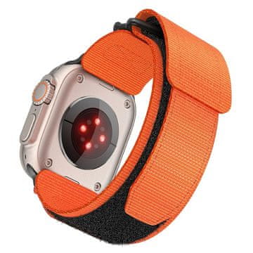 FORCELL Pas za Apple Watch Forcell F-Design FA05 z velcro zaponko, iz najlona, 38/40/41 mm, oranžen