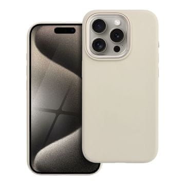 FORCELL Ohišje za iPhone 15 PRO Forcell F-Protect Frame Premium, združljivo z MagSafe, barva antique white 0INT