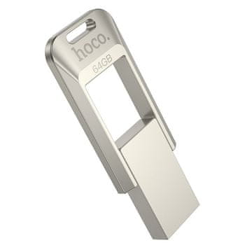 Hoco USB-ključ 64 GB USB 3.0 (USB A) Hoco UD16, nikljev