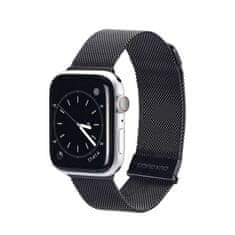 Dux Ducis DUX DUCIS magnetni pas MILANESE iz nerjavečega jekla za Apple Watch 38 / 40 / 41 mm, črn