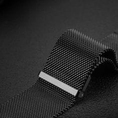 Dux Ducis DUX DUCIS magnetni pas MILANESE iz nerjavečega jekla za Apple Watch 38 / 40 / 41 mm, črn