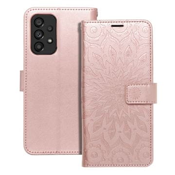 OEM Torba MEZZO Book za SAMSUNG A53 5G, mandala, zlato-roza