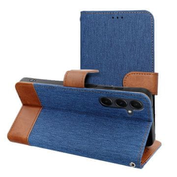 OEM Torba JEANS Book za XIAOMI Redmi Note 14 4G (GLOBAL – 164,84 mm x 78,15 mm x 8,16 mm), modra