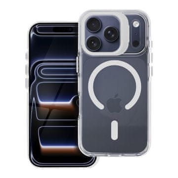OEM Ohišje za iPhone 16 PRO MAX Lens Mag Cover, združljivo z MagSafe, belo
