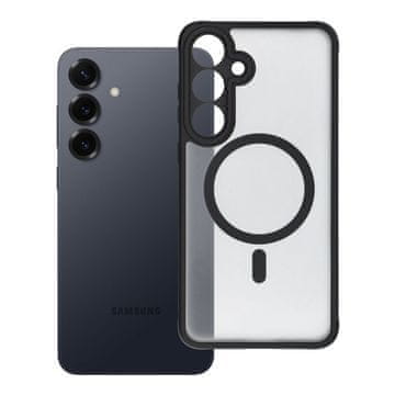 OEM Ohišje za Samsung S25 PLUS Full Matte Mag Cover, združljivo z MagSafe, črno