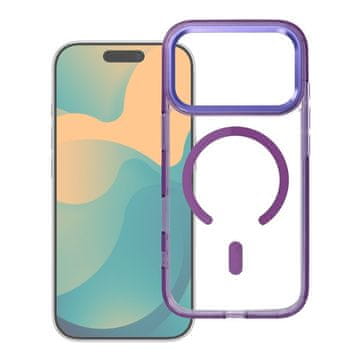 OEM Ohišje FRAME CLEAR HYBRID MAG COVER, združljivo z MagSafe, za SAMSUNG A56, vijolično