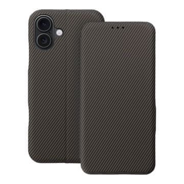 OEM FOLIO Side Magnet etui za iPhone 16 Plus, rjava