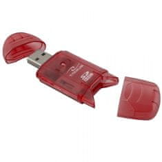 Titanum TITNAUM TA101R SDHC USB 2.0 Čitalec kartic Rdeč