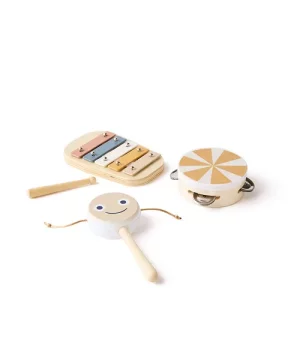 Kids Concept Glasbeni komplet, Brown