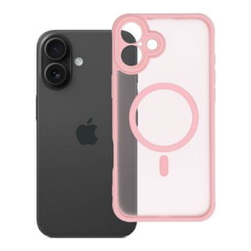 OEM Ovitek za iPhone 16 PLUS Full Matte Mag Cover, združljiv z MagSafe, svetlo roza