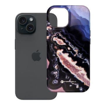 FORCELL Ohišje za iPhone 15 Forcell F-Protect Mirage, združljivo z MagSafe, vojaški padecni test, zlata barva