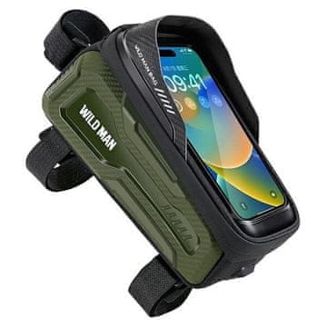 WILD MAN WILDMAN kolesarska torba za okvir z zapiralko, 1 l (4"–7"), M20, zelena