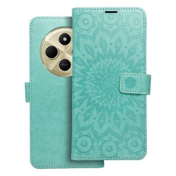 OEM Torbica MEZZO Book za XIAOMI Redmi 14C, mandala, zelena