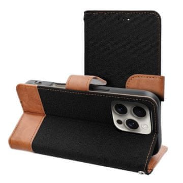 OEM Torbica JEANS Book za iPhone 16 Plus, črna