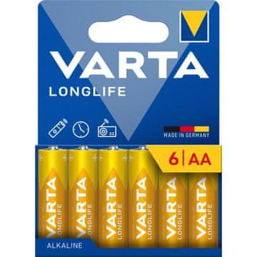 Varta VARTA alkalna baterija R6 (AA) Longlife, 6 kosov