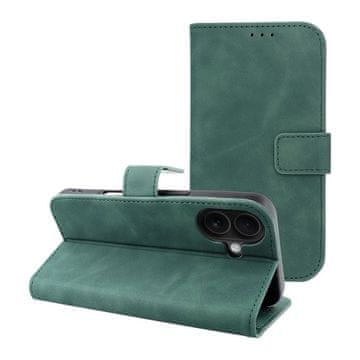 OEM TENDER Book ovitek za iPhone 16, zelen