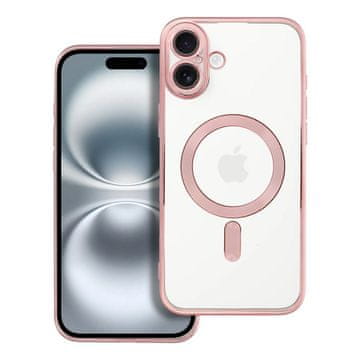 OEM Ohišje za iPhone 16 PLUS Electro Mag Cover, združljivo z MagSafe, zlato-roza