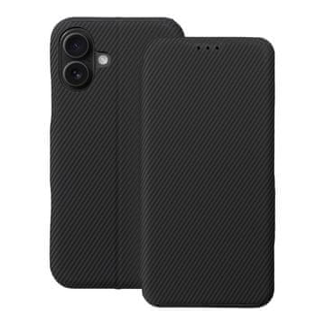 OEM FOLIO Side Magnet etui za iPhone 16 Plus, črno