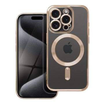 OEM Ohišje za iPhone 15 PRO Electro Mag Cover, združljivo z MagSafe, zlato