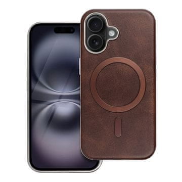 OEM Ohišje za iPhone 16 PRO MAX Gentleman Mag Cover, združljivo z MagSafe, rjave barve