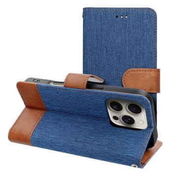 OEM Torbica JEANS Book za iPhone 16 Pro Max, modra