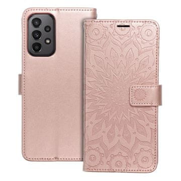 OEM Torba MEZZO Book za SAMSUNG A23 5G, mandala, zlato-roza