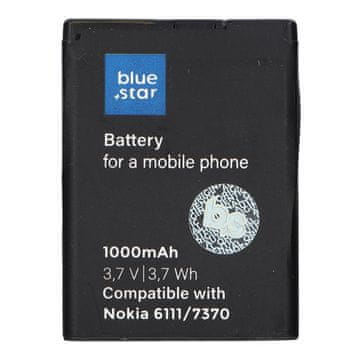 Blue Star Baterija za Nokia 6111 / 7370 / N76 / 2630 / 2760 / N75 / 2600 Classic, 1000 mAh, Blue Star Premium