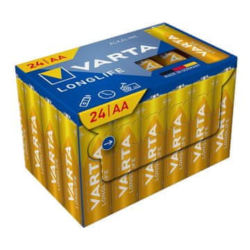 Varta VARTA alkalna baterija R6 (AA) Longlife, 24 kosov