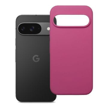 OEM Etui za Google Pixel 9 iz silikona, debelina 2 mm, roza