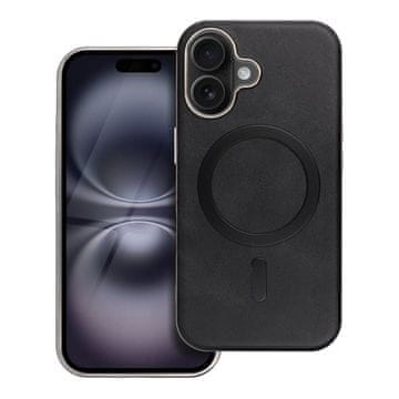 OEM Črno etui za iPhone 12 Gentleman Mag Cover, združljivo z MagSafe