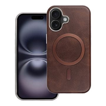 OEM Ohišje za iPhone 16 PRO Gentleman Mag Cover, združljivo z MagSafe, rjave barve