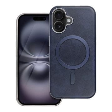 OEM Ovitek za iPhone 16 Gentleman Mag Cover, združljiv z MagSafe, temno modre barve