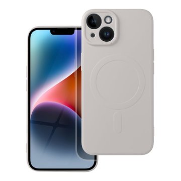 OEM SILICONE MAG COVER ovitek, združljiv z MagSafe, za iPhone 14, bel