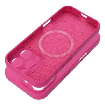 OEM Silikonski ovitek za iPhone 16, debeline 2 mm, združljiv z MagSafe, roza