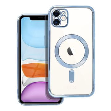 OEM Ohišje za iPhone 11 Electro Mag Cover, združljivo z MagSafe, modro