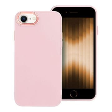 OEM Ovitek FRAME za iPhone 7 / 8 / SE 2020 / SE 2022 v barvi pudraste roza