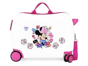 Joummabags Otroški potovalni kovček / voziček Minnie Flowers White, 34 l, 4319812