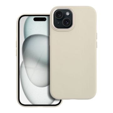 FORCELL Ohišje za iPhone 15 Forcell F-Protect Frame Premium, združljivo z MagSafe, barva antique white 0INT