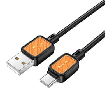 Hoco Kabel USB A na USB C Hoco 3A, 1 m, X108, črn