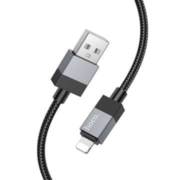 Hoco USB-A–Lightning kabel Hoco, 2,4 A, 1 m, X110, črn