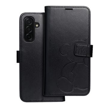 OEM Torbica MEZZO Book za SAMSUNG A26 5G, motiv medvedka, črna