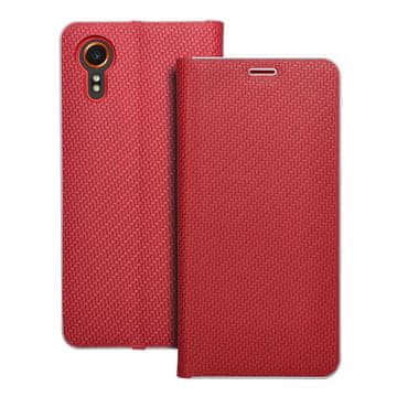 OEM Torbica LUNA Book Carbon za SAMSUNG Xcover 7, rdeča