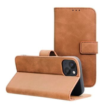 OEM TENDER Book ovitek za iPhone 14, rjav