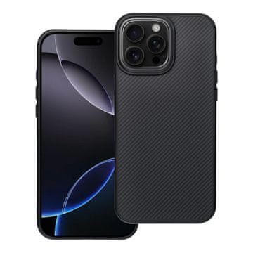 OEM Ohišje za iPhone 16 PRO MAX Carbon Elite Mag Cover, združljivo z MagSafe, črno