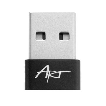 ART USB A 2.0 – USB C adapter ART C14 OTG, črn