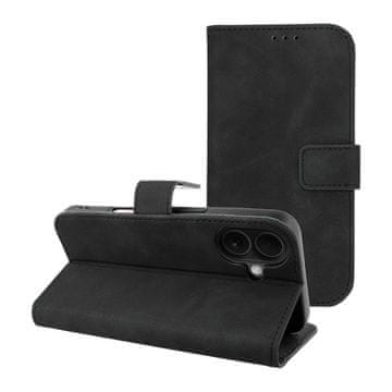 OEM TENDER Book ovitek za iPhone 16, črn