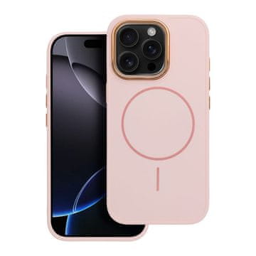 OEM Ohišje FRAME MAG COVER, združljivo z MagSafe, za iPhone 14 v barvi pudrasto roza