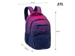 Astra ABAG Študentski nahrbtnik Hexagon Pink Ombre, AB200, 502026055